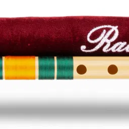 C Natural Right Hand With Velvet Cover PVC Dark Green & Orange PVC Flute-image-90