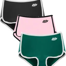 Pack of 3 Women Hipster Multicolor Panty-image-79