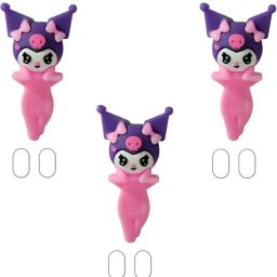 3 PCS Kuromi Peeking For Laptop, TV, Window, Monitor, Picture Frame, Door-image-2
