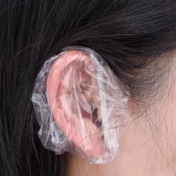 outus 100 Pack Clear Disposable Ear Protectors Waterproof Ear Covers , 100Pcs Ear Muff image 5