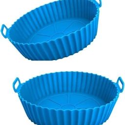Airfryer Silicone Tray–Non-Stick,Reusable,Round(Pack of Two,multicolor)) Airfryer Tray-image-47