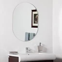 12" inch x 18" inch CAPSULE SHAPE MIRROR. Bathroom Mirror-14