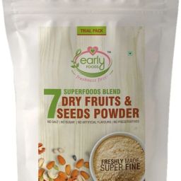 (Trial Pack) Dry Fruits & Seeds Powder for Kids - Blend of 7 Indian Super Foods 50g Unflavored Powder-image-94