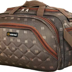 60 L Strolley Duffel Bag - ABROWNCHIK_18-10 - Brown - Large Capacity-image-96
