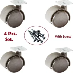 Black Plate Type wheel for table/cooler , set of 4 Appliance Furniture Caster-22