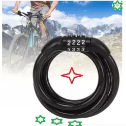 Universal Number Chain Cable Bike/Bicycle Helmet Lock Cycle Lock 4 Digit Lock**- Bicycle Lock-7
