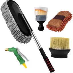 2 type of soft brush, Microfiber duster, Spray gun, Premium duster Combo-image-6
