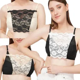 Women Black, Beige, White Camisole-picture-26
