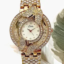 Analog Watch - For Girls BUTTERFLY GOLDEN 044-picture-11