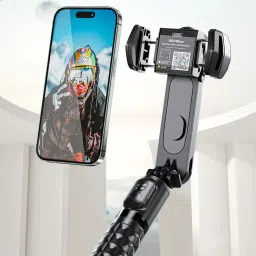 ASTOUND Mobile Gimbal 360 Rotation, Q18 Gimbal STABILIZER Selfie Stick Tripod Tripod Kit-image-0
