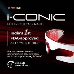 Numour i-CONIC Smart Electric Eye Rejuvenation LED Mask | Red Light Therapy for Face & Sonic Vibrations | Smooth Fine Lines, Depuff & Refresh Tired Eyes | Anti-Aging & Relaxation in One | FDA Cleared image 2