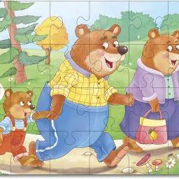 bookford 4 In 1 Goldilocks And Three Bear Jigsaw Puzzle Game & Fun and Learning image 2