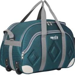 56 L Strolley Duffel Bag - WDB-1162 Stylish and Spacy Wheel Duffel Bag For Traveling Bag,Duffel Bag,Luggage Bag and Many More - Blue - Large Capacity-image-97