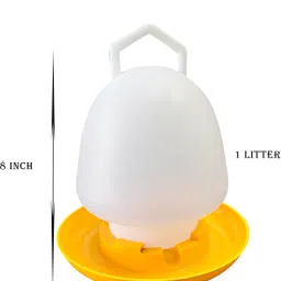 q8 twinkle Poultry Feeder and Waterer Set|1 Liter Capacity Feed Container & Water Dispenser Caged Bird Feeder image 5