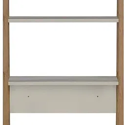 ne furniture Plank Reno Engineered Wood Ladder Book Shelf and Display Unit Engineered Wood Open Book Shelf image 2