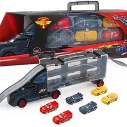 Transport Trucks For Kids - 7 In 1 Big Unbreakable Carrier Transport Truck-image-92