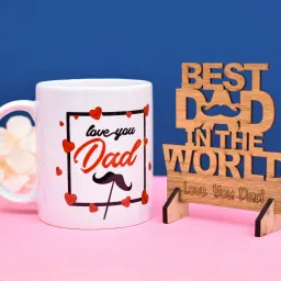 Fathers day with Showpiece For Dad/ Father/ Papa Best Birthday Gifts Ceramic Coffee Mug-image-6