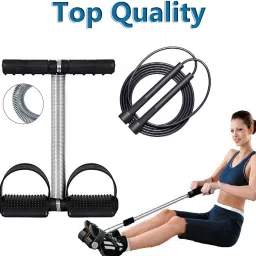 Combo Tummy Trimmer, Skipping Rope Extra Weight Loss Fat Loss Gym Workout Fitness Accessory Kit Kit-image-58