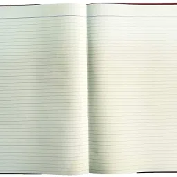 Ruled Register Big Size - 43 x 34 cm - Red Half Canvas PVC Binding - 70 GSM Ledger Paper (200 Pages Single/400 Front-Back) 1-Part Record Keeping Books-image-32