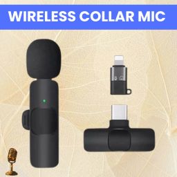 K8 Wireless Microphone Recording Clip Mic with Receiver for Vlogging/YoutubeA355 Microphone-image-50