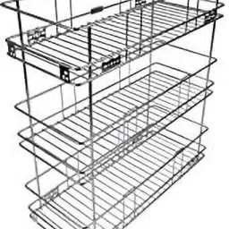 Cup Kitchen Rack Kitchen RackSteel 6W X 20L X 21H Pullout Basket With 20 Inch Telescopic Channel Steel-picture-14