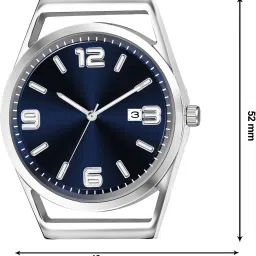 vamkora Analog Watch - For Men Blue Dial Date Function VM-LR154 image 4