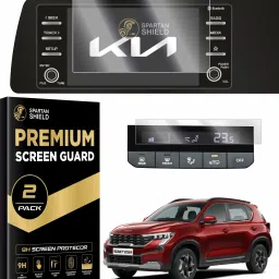spartan shield Screen Guard for NEW KIA SONET 2024 FACELIFT 8 INCH INFOTAINMENT | HTK HTK PLUS HTX TOUCHSCREEN Display Protector | 9H Car Music System Accessory [Not Tempered Glass]-0