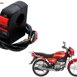 S7C38 - Bike Headlight On/Off Switch Button Signal Light Switch with USB Charging Port Applicable Hero Splendor Plus i3s 2 A Bike Mobile Charger-image-72