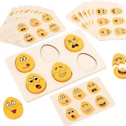 little mind Eggs Expressions Emoticon Puzzle zig zag Emoji/Memory Training toy-picture-41