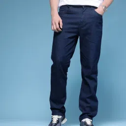 Men Regular Mid Rise Blue Jeans-image-52