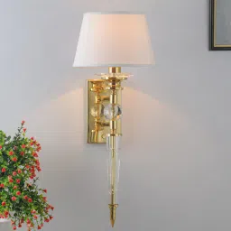 Aberdeenshire Brass Gold Glass Wall Light by Kapoor LampShades-picture-9