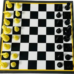 Chess Board Game for Kids & Adults– Plastic Chess Set with Folding Board, Pieces 6 cm Chess Board-15