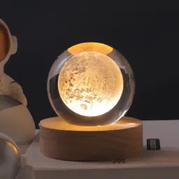 3D Crystal Moon Lamp Light with LED Base Night Lamp for Bedroom, Gifts, and Home Night Lamp-13
