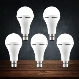 Emergency 12W Inverter LED Bulb with 2000mAh Rechargeable Battery Pack of 5 B161 4 hrs Bulb Emergency Light-16