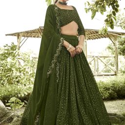 trijal fab Embroidered Semi Stitched Lehenga Choli-picture-24