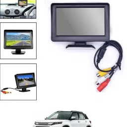 Universal Digital Black Full HD 4.3 Dashboard LCD Monitor Screen For Car-301 Black LED-image-86