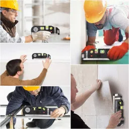 banistrokes level Laser Level Line Tool Kit Magnetic Carpenter's Level level Laser Level Line Tool Kit Magnetic Carpenter's Level (10 cm) Magnetic Line Level image 4