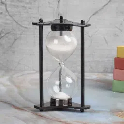 exim decor Brass Antique Triangular Cut Casted Sand Timer-picture-29