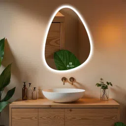 Glass Oval 18X24 Inch Wall-Mounted LED Mirror Bathroom Mirror-21