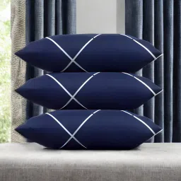 LUXURY Polyester Fibre Solid Sleeping Pillow Pack of 3-27