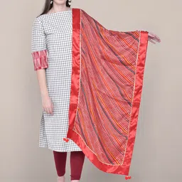 Dupatta Bazaar Striped Leheriya Dupatta-56