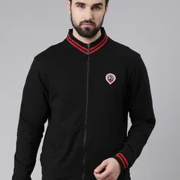 DIXCY SCOTT Men Mock Collar Cotton Sweatshirt-image-19
