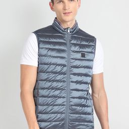 Arrow Sport Mock Collar Gilet Puffer Jacket-picture-34