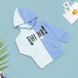 MeeMee Boys Colourblocked Hooded Cotton Open Front Jacket-63