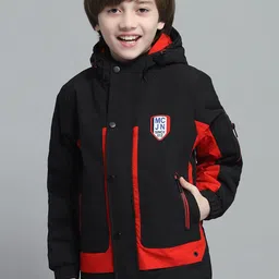 Monte Carlo Boys Hooded Colourblocked Casual Lightweight Padded Jacket-image-23