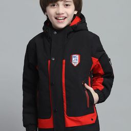 Monte Carlo Boys Hooded Colourblocked Casual Lightweight Padded Jacket-image-40