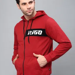 Rigo Typography Printed Hooded Fleece Padded Jacket image 5