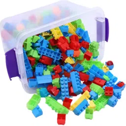 CreateConstruct: DIY Plastic Building Blocks for Kids, 100+ Pieces, Ages 3+-picture-28