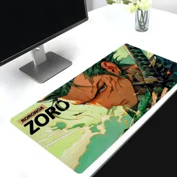 Eshaaver Laptop & Desktop Mat one piece Anime ZORO Printed & Spill Proof Mousepad-15