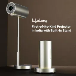 BNK Android 11 with Built-in Smart 4K Support, 4500 Lumens 2X Brightness, 5W Speaker (8400 lm / 1 Speaker / Wireless / Remote Controller) Portable Projector image 2